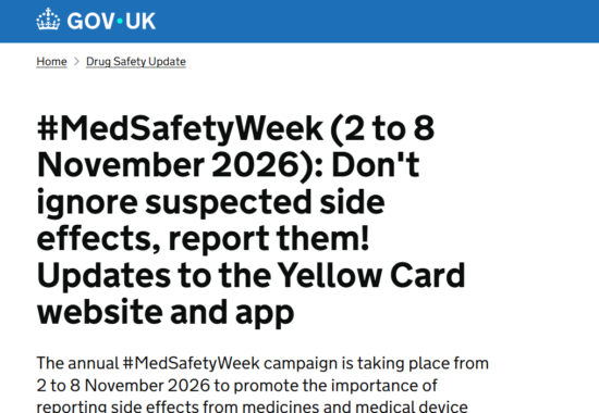 #MedSafetyWeek 2026: Report Suspected Side Effects